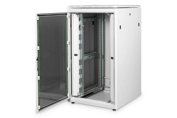 DIGITUS Professional Unique DN-19 26U-8/8-1 - Telinekaappi - harmaa, RAL 7035 - 26U - 19"