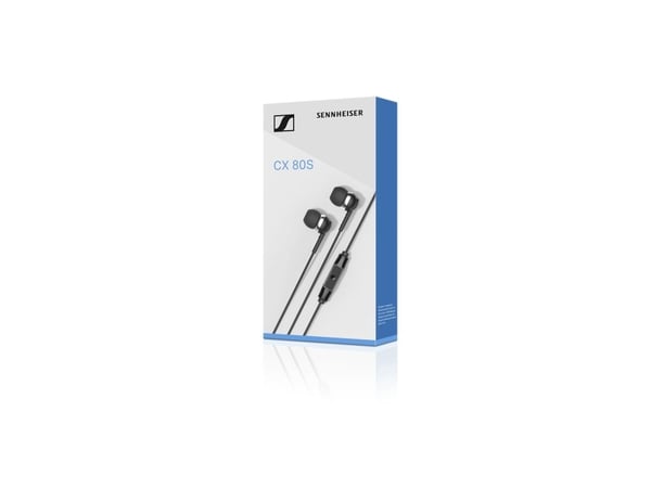 Sennheiser CX 80S - Ørepropper med mikrofon - i øret - kablet - 3,5 mm jakk