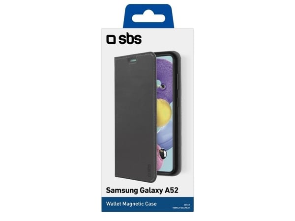 SBS TEBKLITESAA52K, Lommebokveske, Samsung, Galaxy A52, 16,5 cm (6,5"), Svart