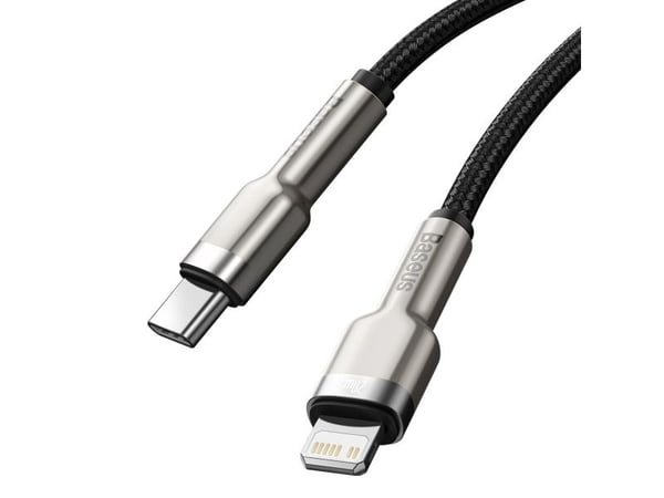 Baseus Cafule, 2 m, Lightning, USB C, Hanstik, Svart