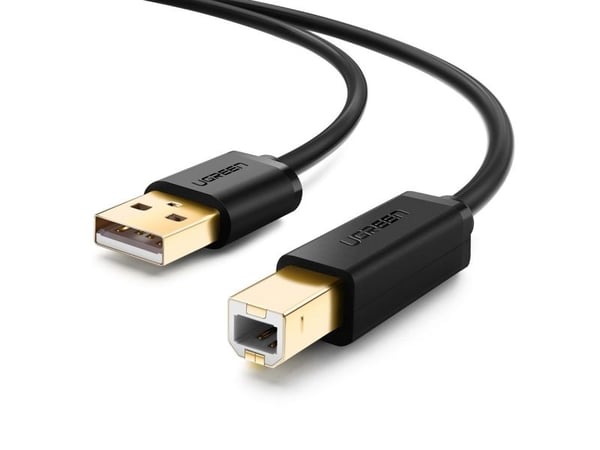 Ugreen - USB-kabel - USB-type B (hann) til USB (hann) - USB 2.0 - 3 m - svart