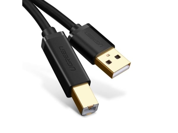 Ugreen - USB-kabel - USB-type B (hann) til USB (hann) - USB 2.0 - 3 m - svart