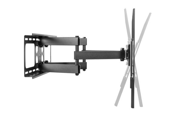 AG Neovo LMA-02 - Monteringssett (veggmonteringsbrakett) - utvidbar - for flatpanel - metall - svart - skjermstørrelse: 32"-65" - monteringsgrenses...