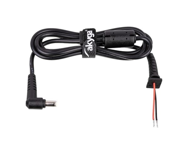 Akyga AK-SC - Strømkabel - DC jackstik 5,5 x 1,7 mm til uisoleret ledning - 50 V - 1,2 m - sortti