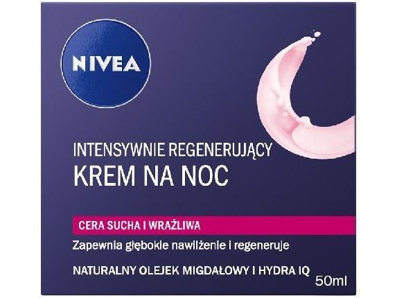 Nivea natcreme regenererende for tørr hud 50ml