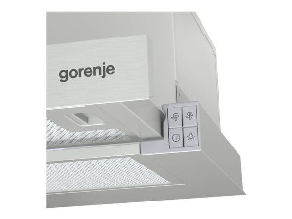 Gorenje Essential TH62E3X - Kåpa - teleskopisk - bredd: 60 cm - djup: 30.6 cm - utsug och återcirkulering (-) - rostfritt stål