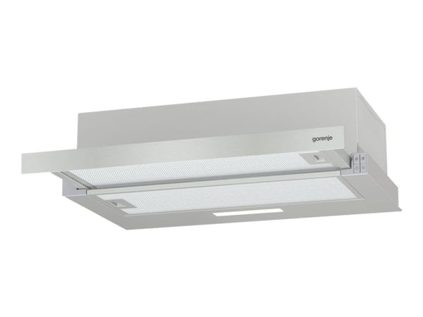 Gorenje Essential TH62E3X - Panser - teleskopisk - bredde: 60 cm - dybde: 30.6 cm - ekstraksjon og resirkulasjon (-) - rustfritt stål