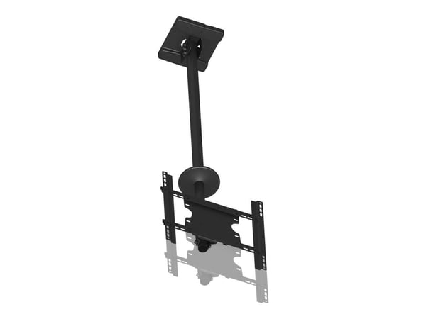 Multibrackets M Public Ceilingmount Medium Single - Monteringssett (takplate, taktippemontering, VESA-adapter) - for LCD-skjerm - stål - svart - sk...