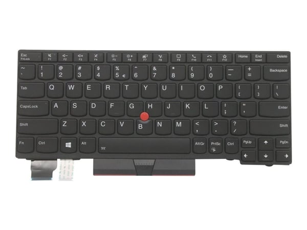 Primax - Ersättningstangentbord för bärbar dator - med Trackpoint, UltraNav - bakgrundsbelyst - QWERTY - Engelska - Europa - svart - FRU - för Thin...