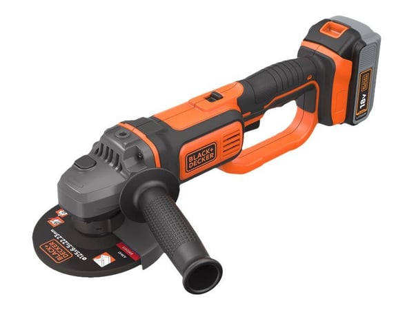 Black+Decker 18 Vinkelsliber 125mm 4Ah