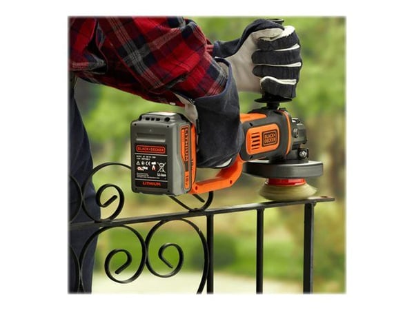 Black+Decker 18 Vinkelsliber 125mm 4Ah