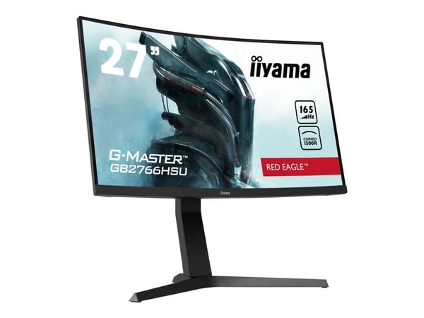 iiyama G-MASTER Red Eagle GB2766HSU-B1 - LED-skjerm - kurvet - 27" - 1920 x 1080 Full HD (1080p) @ 165 Hz - VA - 250 cd/m² - 3000:1 - 1 ms - 2xHDMI...
