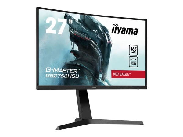 iiyama G-MASTER Red Eagle GB2766HSU-B1 - LED-skjerm - kurvet - 27" - 1920 x 1080 Full HD (1080p) @ 165 Hz - VA - 250 cd/m² - 3000:1 - 1 ms - 2xHDMI...