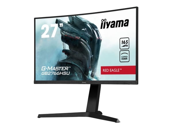 iiyama G-MASTER Red Eagle GB2766HSU-B1 - LED-skjerm - kurvet - 27" - 1920 x 1080 Full HD (1080p) @ 165 Hz - VA - 250 cd/m² - 3000:1 - 1 ms - 2xHDMI...