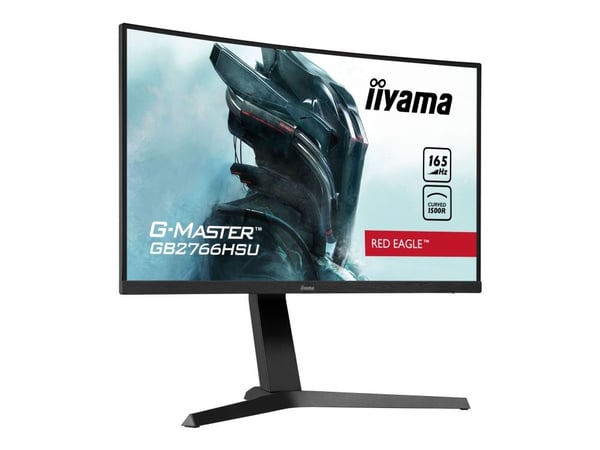 iiyama G-MASTER Red Eagle GB2766HSU-B1 - LED-skjerm - kurvet - 27" - 1920 x 1080 Full HD (1080p) @ 165 Hz - VA - 250 cd/m² - 3000:1 - 1 ms - 2xHDMI...
