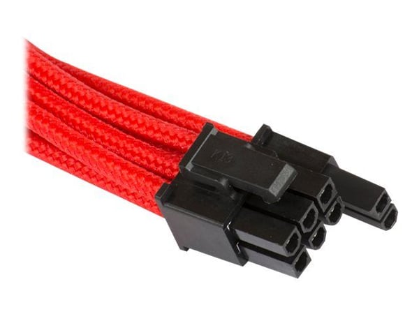 Phanteks - Strømforlengelseskabel - 8-pins PCIe-strøm (6+2) (hunn) til 8-pins PCIe-strøm (hann) - 50 cm - rød