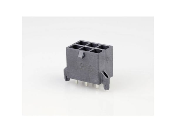 Molex Indbygningsstiftliste (standard) Samlet antal poler 6 Rastermål: 5.7 mm 768290006 1 stk Tray (lokero)