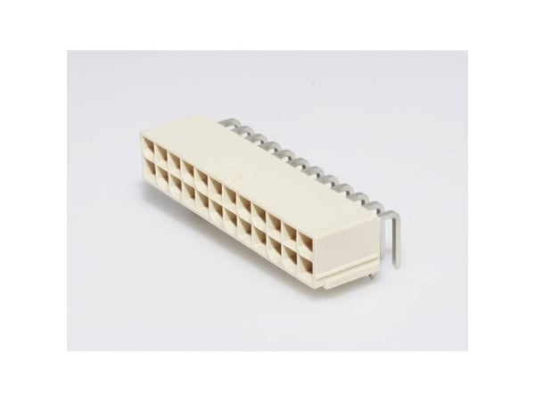 Molex Holkkiliuska (vakio) Napojen kokonaismäärä 24 Ristikkokoko: 4,2 mm 874272402 1 kpl Lokero