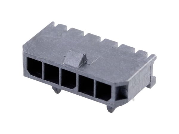 Molex uppoasennettava tappiliuska (vakio) Napojen kokonaismäärä 5 Ristikoiden koko: 3 mm 436500502 1 kpl Lokero