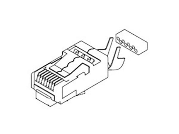 Molex Molex MOL DataCom & Specialty RJ-liitin 449150001 Liitin läpinäkyvä 1 kpl