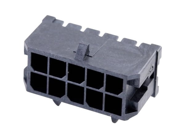 Molex Indbygningsstiftliste (standard) Samlet antal poler 10 Rastermål: 3 mm 430451000 1 stk Lokero