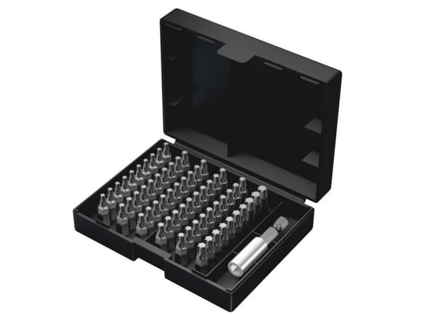 Wera 05057909001, 60 stykker, Torx, TX10,TX15,TX20,TX25,TX30,TX40, 3x TX 10x25 mm 7x TX 15x25 mm 20x TX 20x25 mm 20x TX 25x25 mm 7x TX 30x25 mm 3x ...
