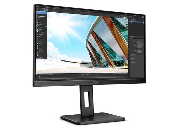 AOC U27P2CA, 68,6 cm (27"), 3840 x 2160 piksler, 4K Ultra HD, LED, 4 ms, Svart