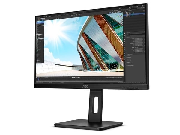 AOC U27P2CA, 68,6 cm (27"), 3840 x 2160 piksler, 4K Ultra HD, LED, 4 ms, Svart
