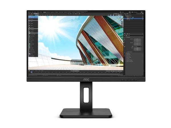 AOC U27P2CA, 68,6 cm (27"), 3840 x 2160 piksler, 4K Ultra HD, LED, 4 ms, Svart