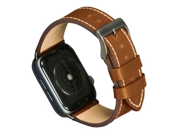 dbramante1928 Copenhagen - KlocKräm för smart klocka - rymdgrå/barkbrun - för Apple Watch Hermès Series 9, SE 3, Series 10, Series 11, Series 9, Ul...