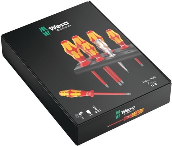 Wera Wera skrutrekkersett 160i/7 Rack Phillips spor
