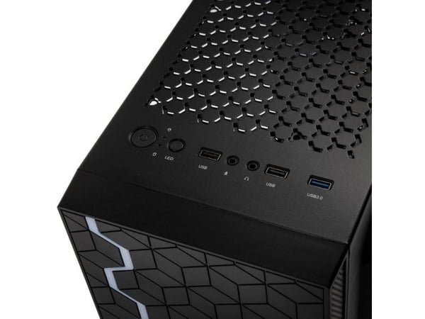 Kolink Inspire K8 - Midi-tårn - ATX - sidepanel med vindu (herdet glass) - ingen strømforsyning (ATX) - svart - USB/lyd