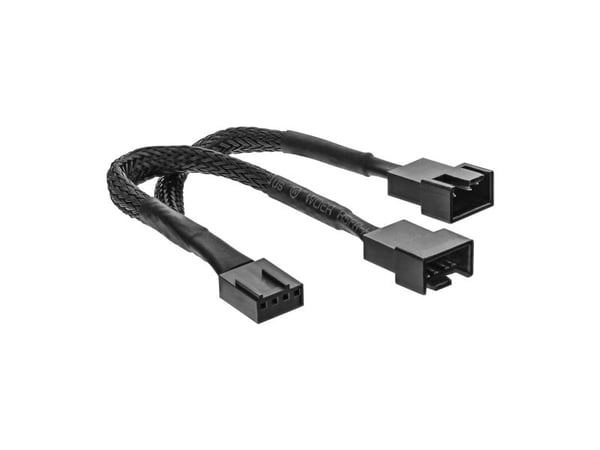 InLine 33328Y, 4-pin PWM, 2 x 4-pin PWM, 0,15 m, Hankjønn, Hunkjønn, Rett