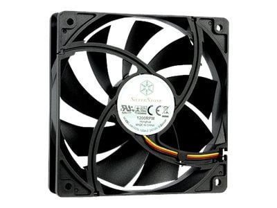 SilverStone FN121-P - Kabinettvifte - 120 mm - svart