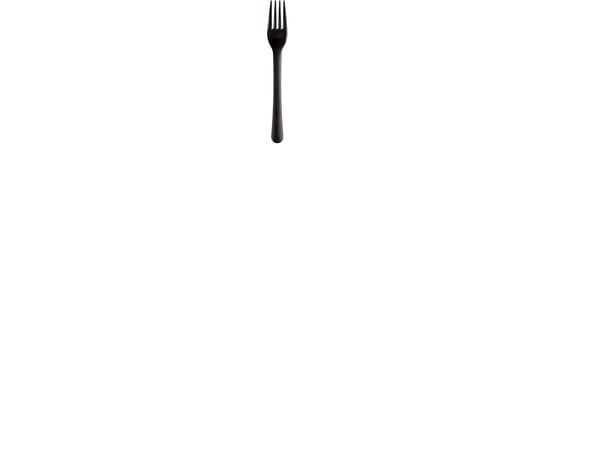 Gaffel, ABENA Gastro, 18cm, koksgrå, PP - (20 stk.)