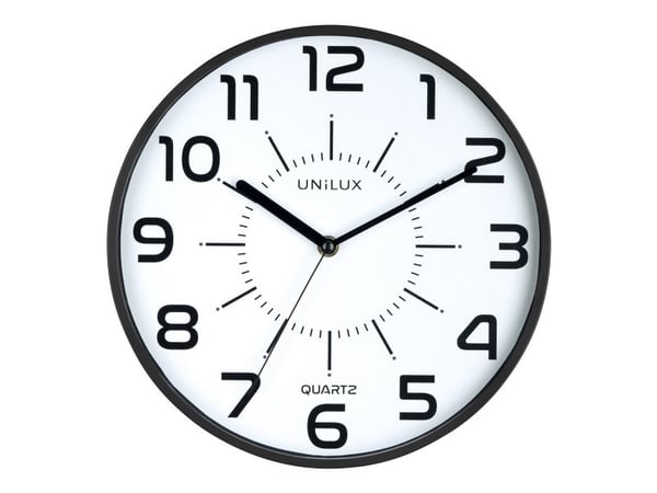 Vægur Unilux POP sort - Quartz System