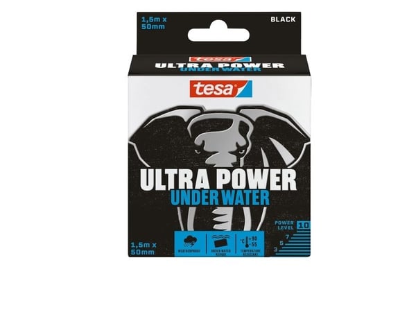 TESA Ultra Power, Gjennomsiktig, Reparering, Polypropylen (PP), Metall, PVC, Ru, Smooth (glatt), 35 N/cm