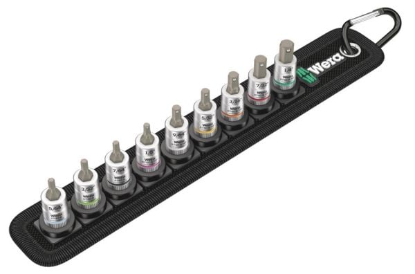 Wera 05003884001, 1/4, 1/8, 3/16, 3/32, 5/32, 5/64, 7/32, 7/64, 9/64, 269 g, 25,4 / 4 mm (1 / 4"), Taiwan