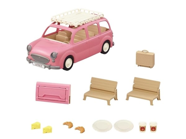 Sylvanian Families Familiebil - rosa