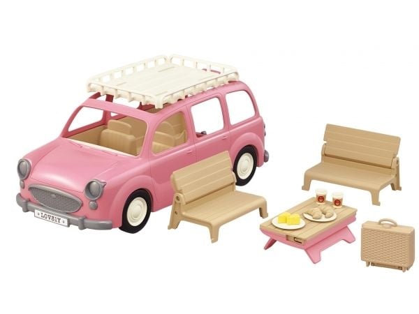 Sylvanian Families Familiebil - rosa