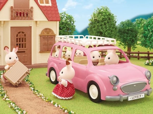 Sylvanian Families Familiebil - rosa