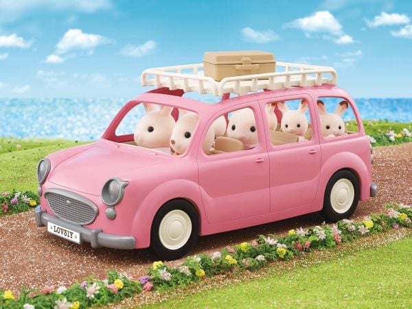 Sylvanian Families Familiebil - rosa