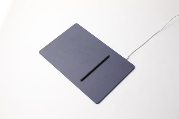 POUT Mouse pad with high-speed wireless charging HANDS 3 PRO dust gray, Grå, Monokromatisk, ABS syntetisk, Polyurethan, USB-strøm, Antiskliunderlag