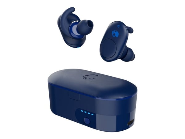 Skullcandy Push - True wireless-hodetelefoner med mikrofon - i øret - Bluetooth - blå, indigo