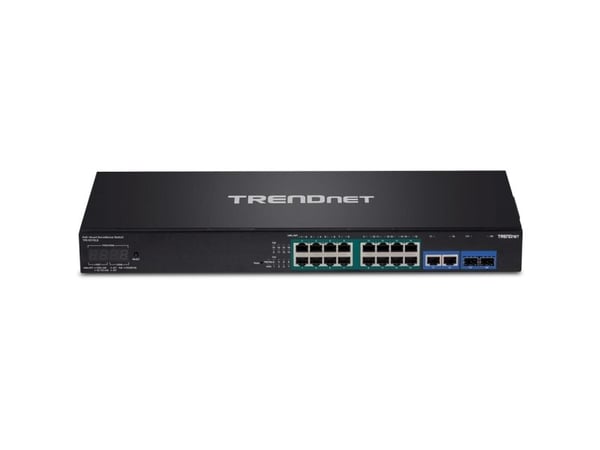 TRENDnet TPE 3018LS - Switch - smart - 8 x 10/100/1000 (PoE+) + 2 x kombo-Gigabit SFP - rackmonterbar - PoE+ (220 W) - TAA-samsvar