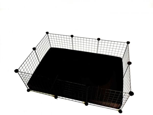 C&C Modulært bur 3x2 110x75 cm marsvin, pindsvin, sort