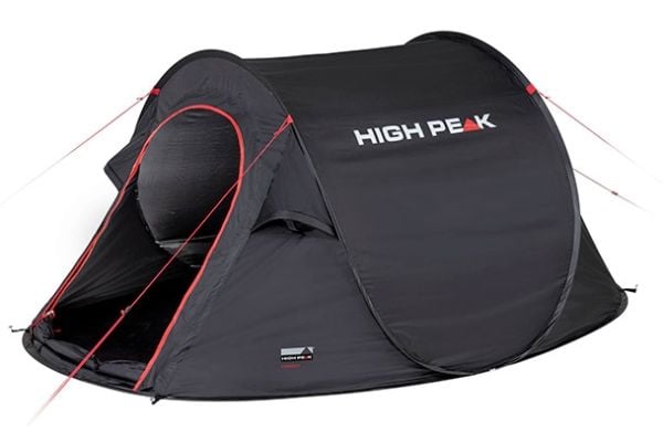 High Peak Vision 3, Camping, Hard ramme, Tunell Telt, 3 person(er), 2,26 kg, Sort