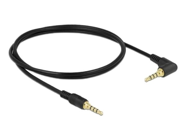 DeLOCK 85610, 3.5mm, Uros, 3.5mm, Uros, 1 m, Musta