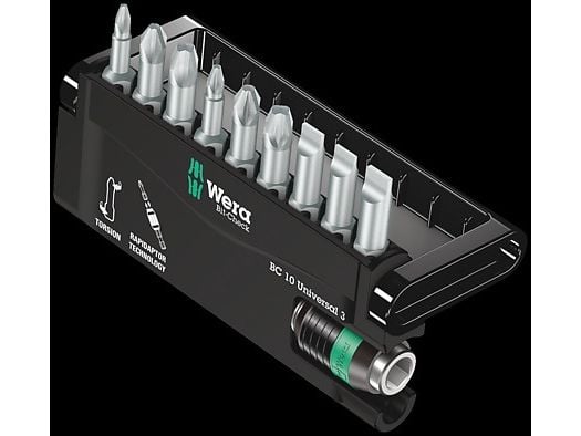 Wera Bit-Check 10 Universal 3 - Ruuvimeisselisarja - 10 kappaletta