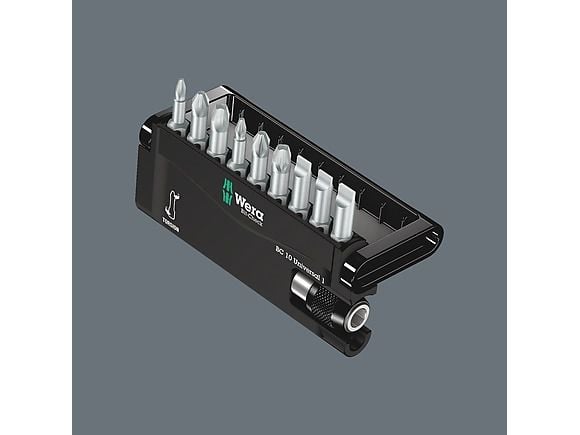 Wera 05056161001, 9 stykker, Philips, Pozidriv, PH 1, PH 2, PH 3, PZ 1, PZ 2, PZ 3, 25 mm